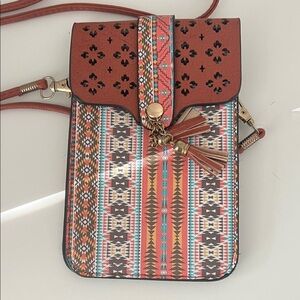 2/$30 Bohemian Patterned Crossbody Bag